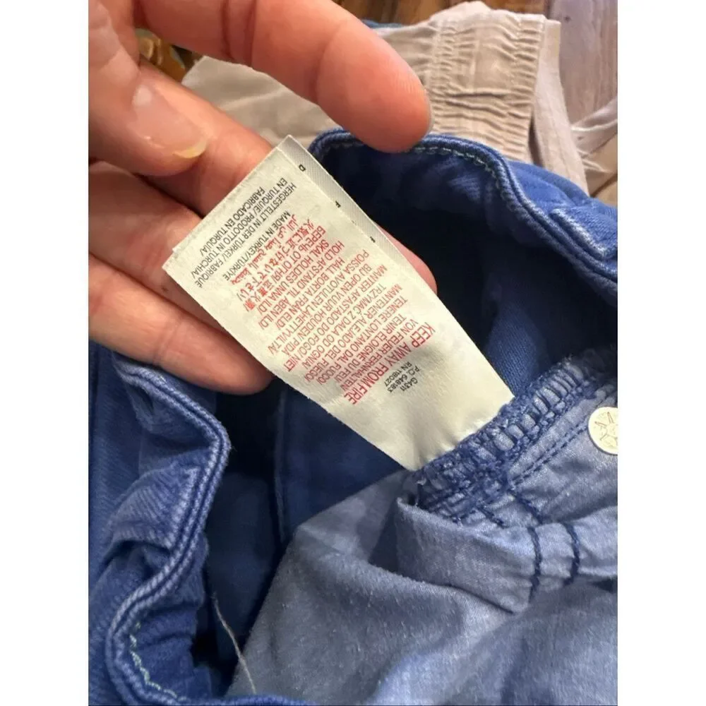 Mini Boden Marine Blue Denim Cotton Blend‎ Wide Leg Jeans Medium Wash Size 6